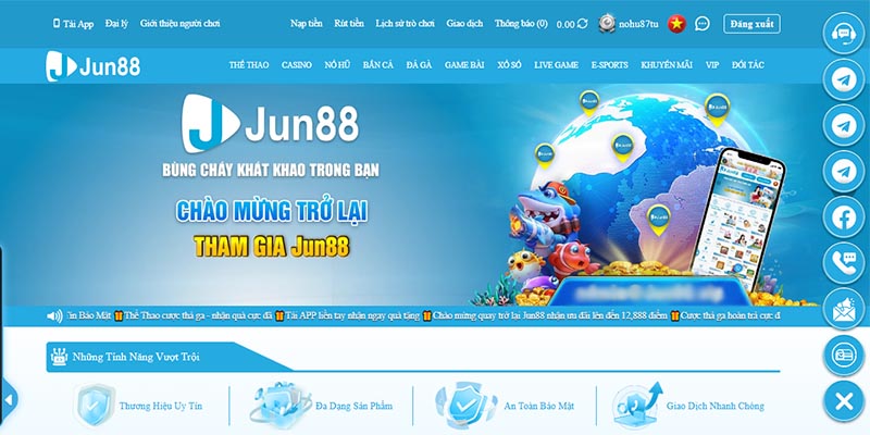 Điều kiện rút tiền Jun88